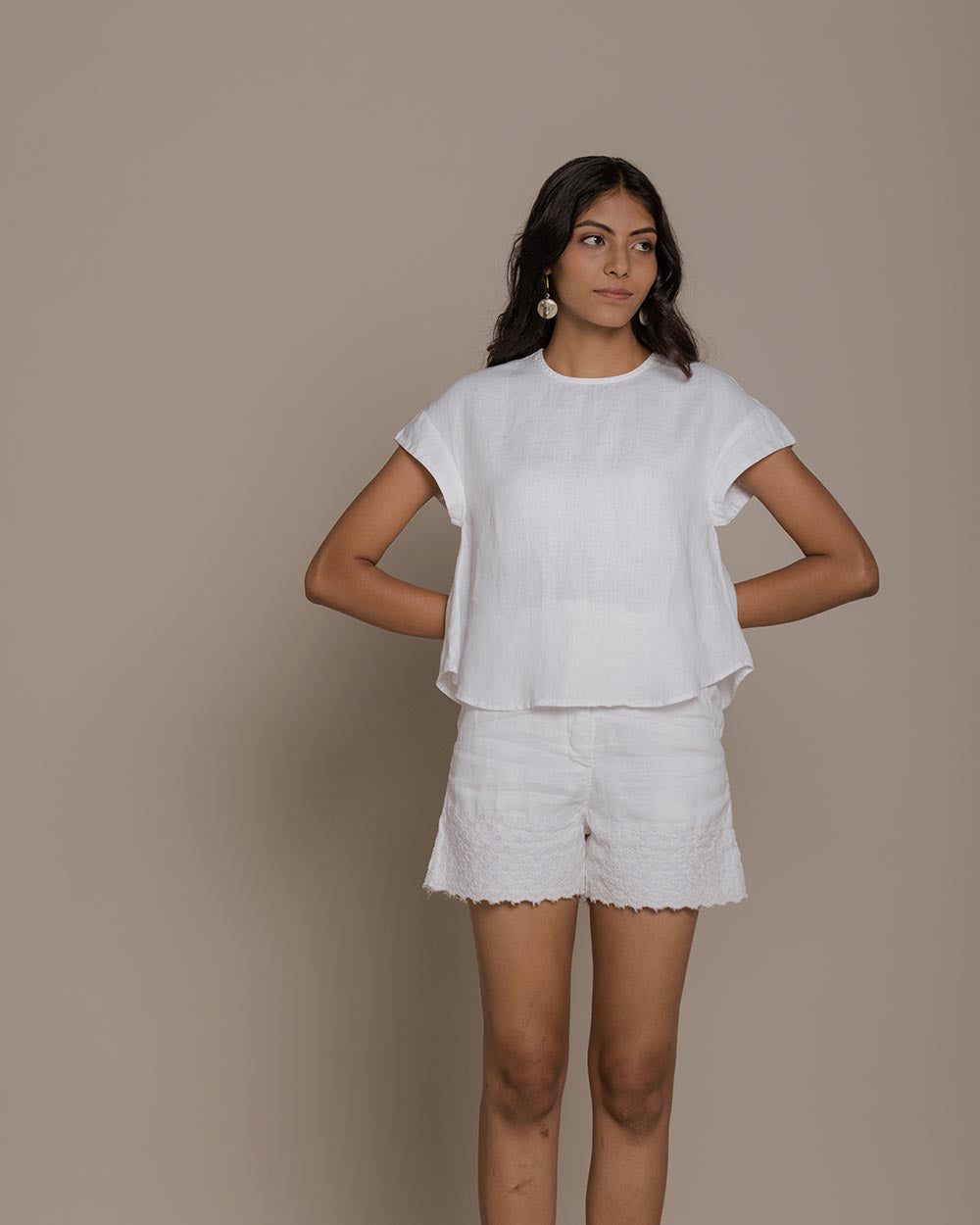 Sandcastle Saturdays Top - Coconut White at Kamakhyaa by Reistor. This item is Casual Wear, Hemp, Natural, Solids, T-Shirts, Tops, White, Womenswear