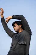 Sheer Shirt at Kamakhyaa by Lafaani. This item is 100% pure cotton, Black, Casual Wear, Menswear, Natural with azo free dyes, Organic, Regular Fit, Shirts, Solids, Sonder