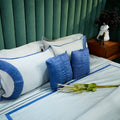Silver Mist Teardrop Elegance Pillow Cover at Kamakhyaa by Aetherea. This item is Home, Pillow Cover