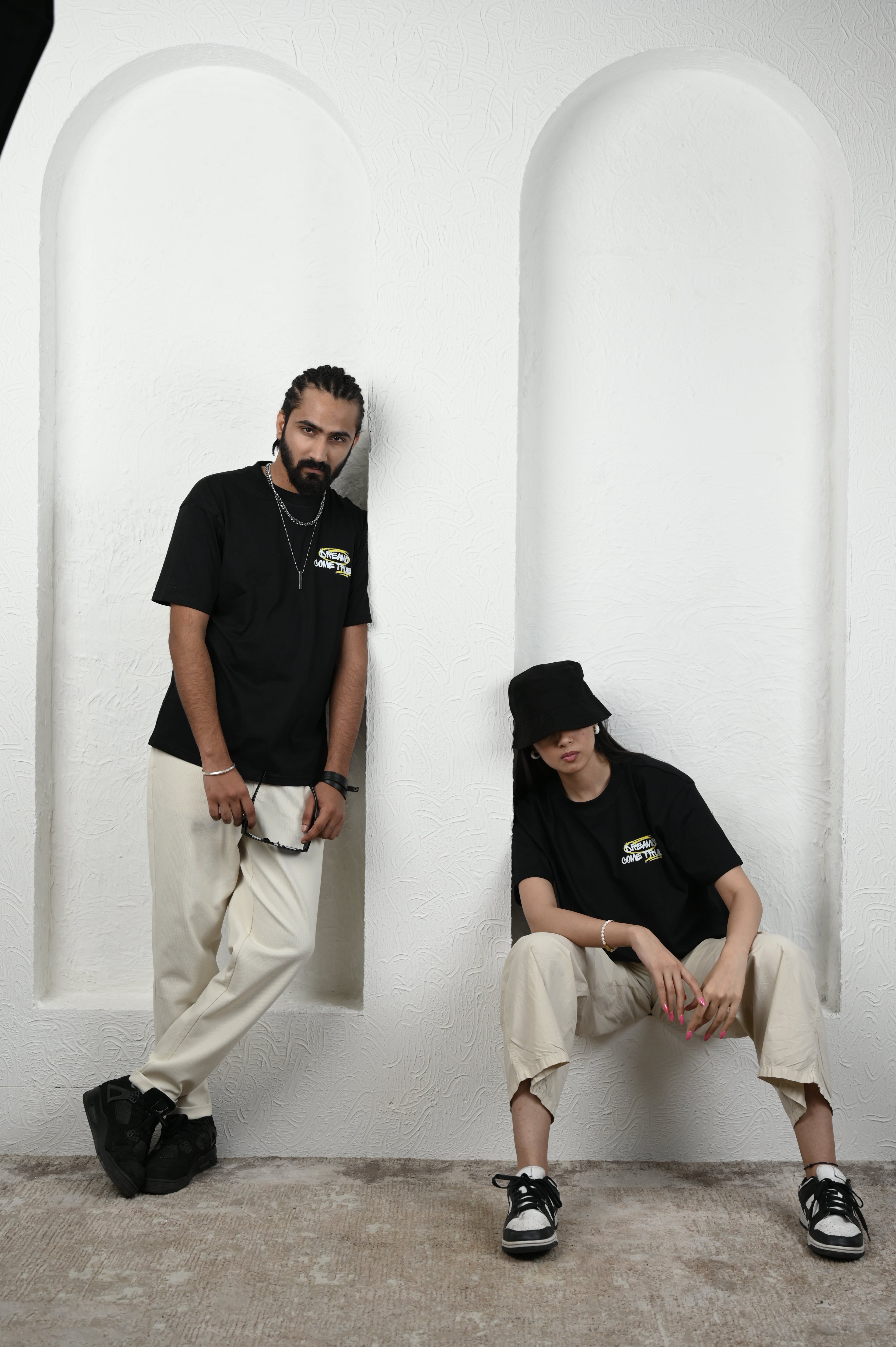 Smile Please 100% Cotton Oversized Black T-shirt at Kamakhyaa by Unfussy. This item is 100% cotton, Black, Casual Wear, Organic, Oversized Fit, Printed, T-Shirts, Unfussy, Unisex, Womenswear