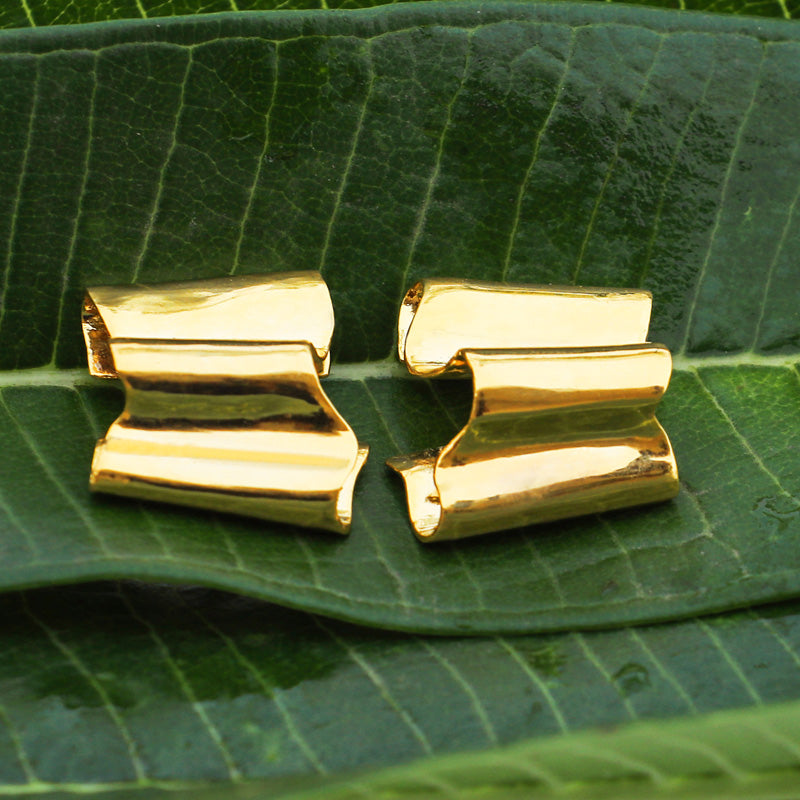 Stud Earrings Amelia at Kamakhyaa by Edenek. This item is Brass, Fashion Jewellery, Free Size, Gold, Gold Plated, jewelry, Less than $50, Natural, Office Wear Jewellery, Party Wear, Short Earrings, Solids, Stud Earrings