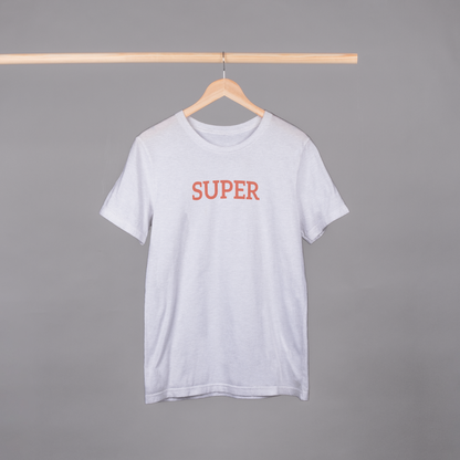Super 100% Cotton Oversized White T-shirt at Kamakhyaa by Unfussy. This item is 100% cotton, Casual Wear, Organic, Oversized Fit, Printed, T-Shirts, Unfussy, Unisex, White, Womenswear