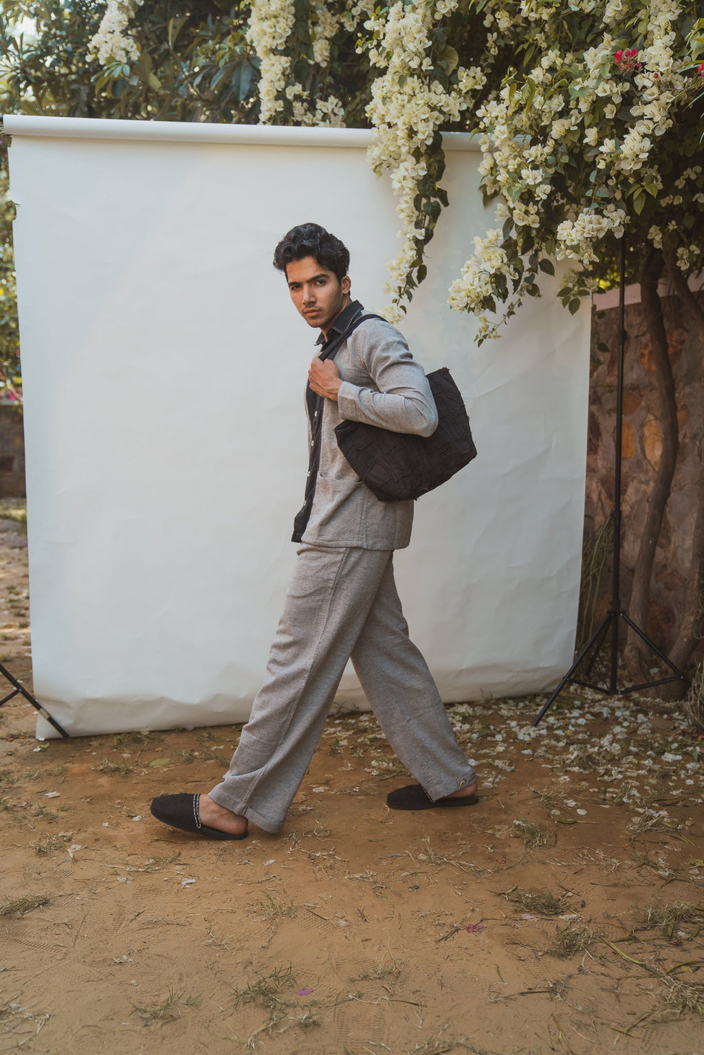 Tapered Pants at Kamakhyaa by Lafaani. This item is 100% pure cotton, Black, Casual Wear, Grey, Menswear, Natural with azo free dyes, Organic, Regular Fit, Solids, Sonder