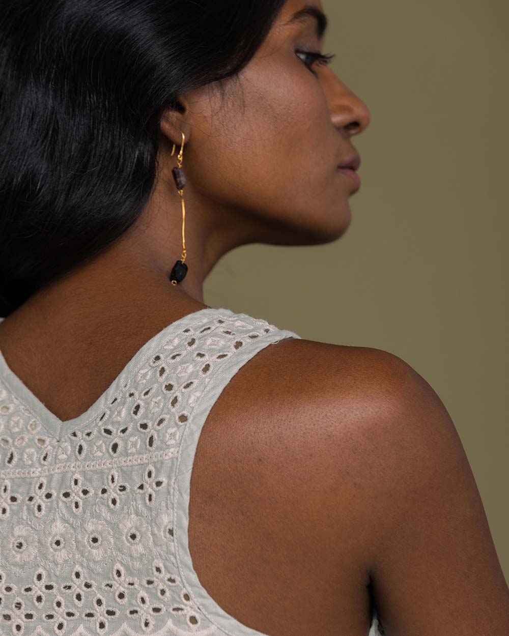 The Beach Shack Shirt - Sage Mint at Kamakhyaa by Reistor. This item is Casual Wear, Embroidered, Hemp, Natural, Pink, Solid Selfmade, Tops, Womenswear