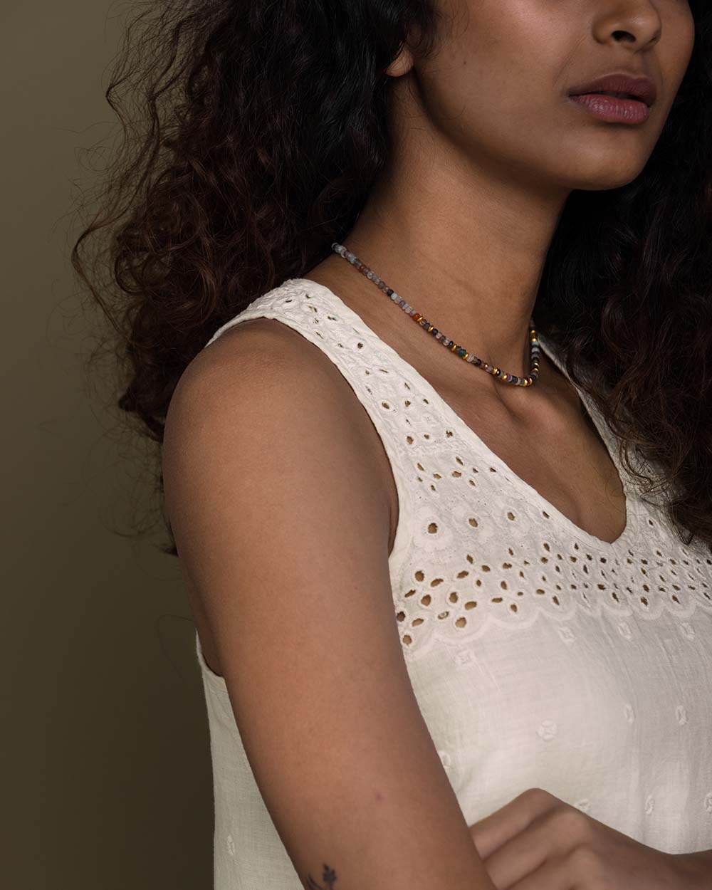 The Beach Shack Shirt - Shell Off White at Kamakhyaa by Reistor. This item is Casual Wear, Embroidered, Hemp, Natural, Tops, White, Womenswear