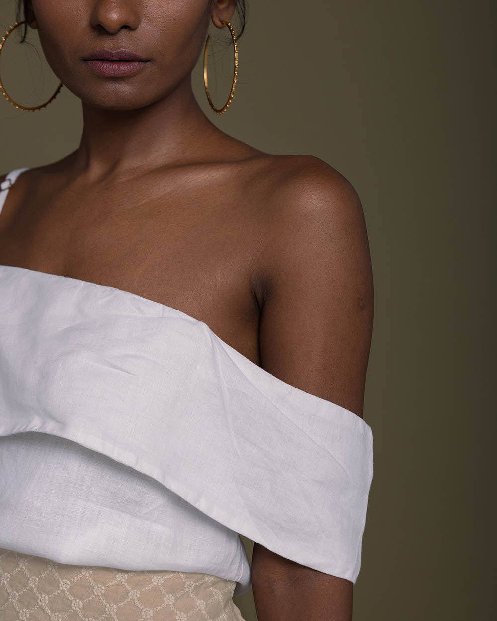 The Wandering Wave Top - Coconut White at Kamakhyaa by Reistor. This item is Casual Wear, Hemp, Natural, Office Wear, Solids, Spaghettis, Tops, White, Womenswear