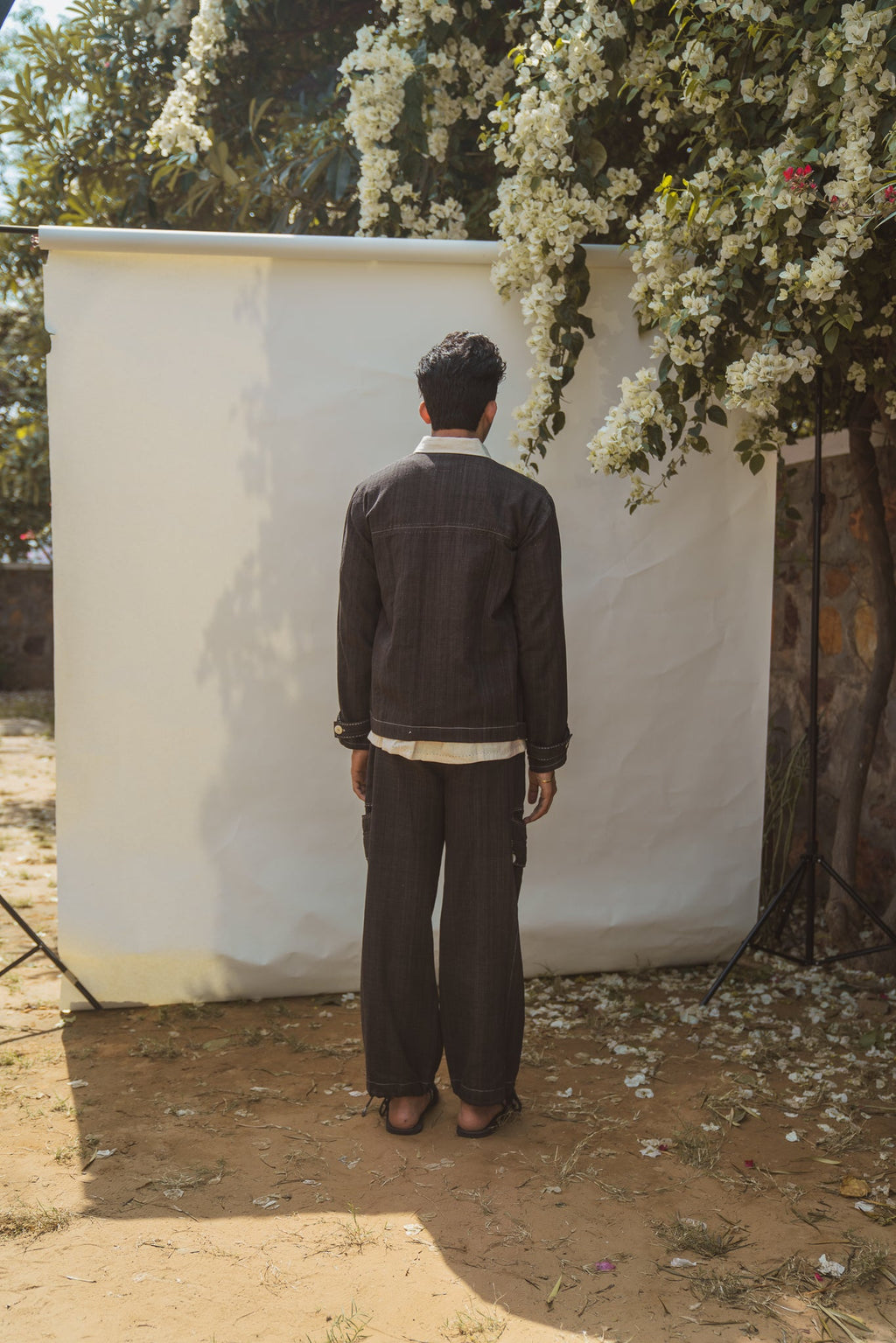 Unisex Black Bomber & Utility Pants Set at Kamakhyaa by Lafaani. This item is 100% pure cotton, Black, Casual Wear, Grey, Loungewear Co-Ords, Menswear, Natural with azo free dyes, Regular Fit, Solids, Sonder, Unisex