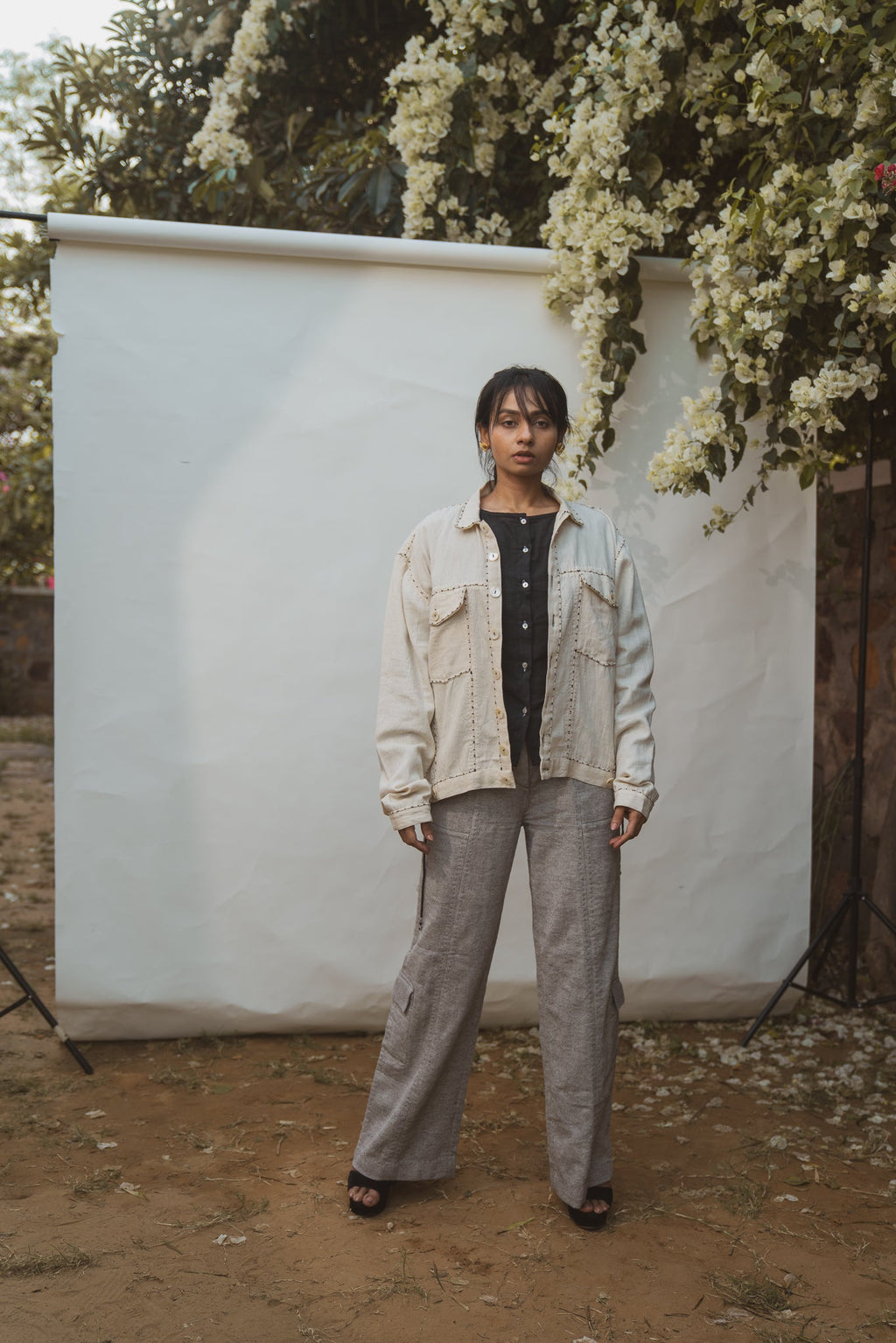 Unisex Kora Bomber at Kamakhyaa by Lafaani. This item is 100% pure cotton, Casual Wear, Jackets, Kora, Menswear, Organic, Regular Fit, Solids, Sonder, Undyed and Unbleached, Unisex