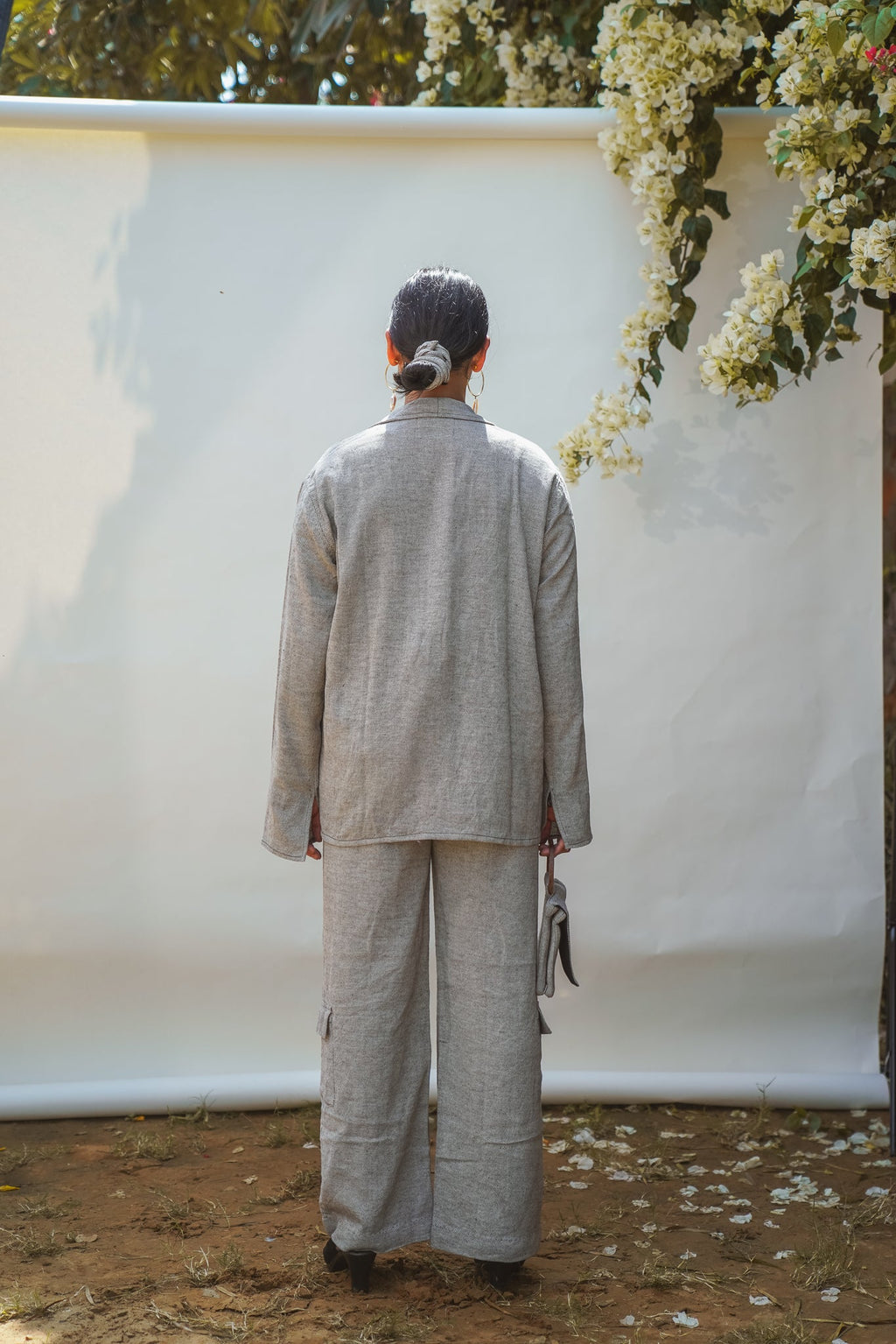 Unisex Rounded Hem Jacket at Kamakhyaa by Lafaani. This item is 100% pure cotton, Casual Wear, Grey, Jackets, Menswear, Natural with azo free dyes, Organic, Regular Fit, Solids, Sonder, Unisex