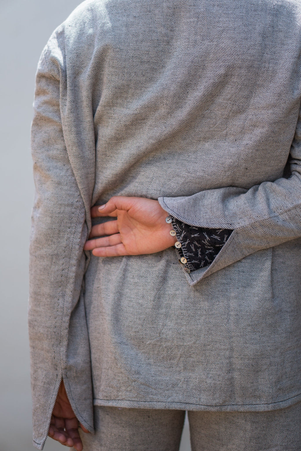 Unisex Rounded Hem Jacket & Patch Pocket Pants at Kamakhyaa by Lafaani. This item is 100% pure cotton, Black, Casual Wear, Grey, Loungewear Co-Ords, Menswear, Natural with azo free dyes, Regular Fit, Solids, Sonder, Unisex