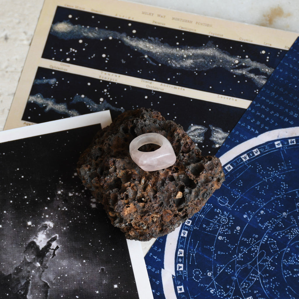 Venus Ring at Kamakhyaa by Noyra. This item is Fashion Jewellery, Free Size, Gemstone, jewelry, Natural, Pink, Rings, Solids