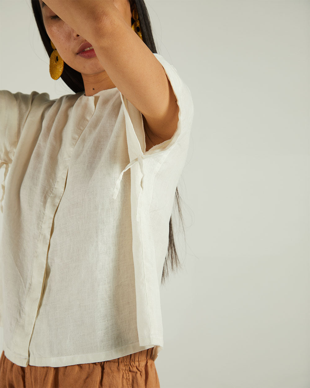 White Boxy Shirt at Kamakhyaa by Reistor. This item is Bemberg, Casual Wear, Natural, Shirts, Solids, Tops, White, Womenswear