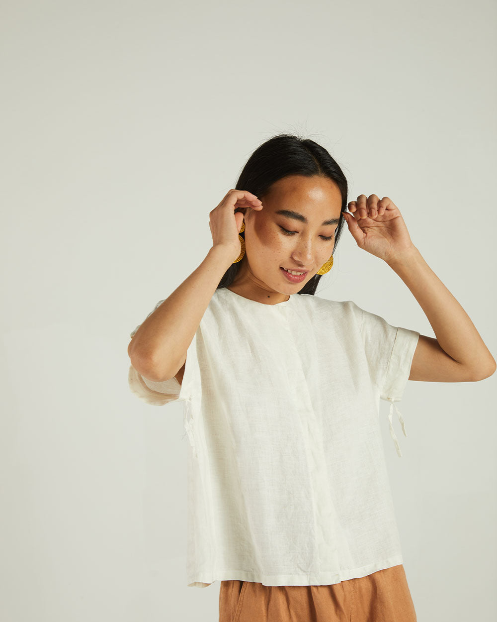 White Boxy Shirt at Kamakhyaa by Reistor. This item is Bemberg, Casual Wear, Natural, Shirts, Solids, Tops, White, Womenswear