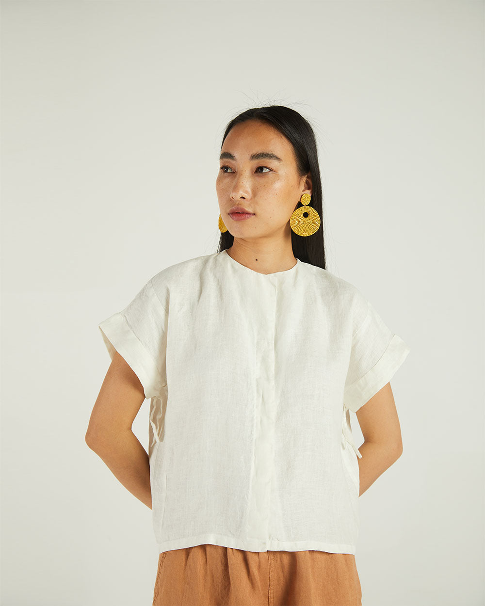 White Boxy Shirt at Kamakhyaa by Reistor. This item is Bemberg, Casual Wear, Natural, Shirts, Solids, Tops, White, Womenswear