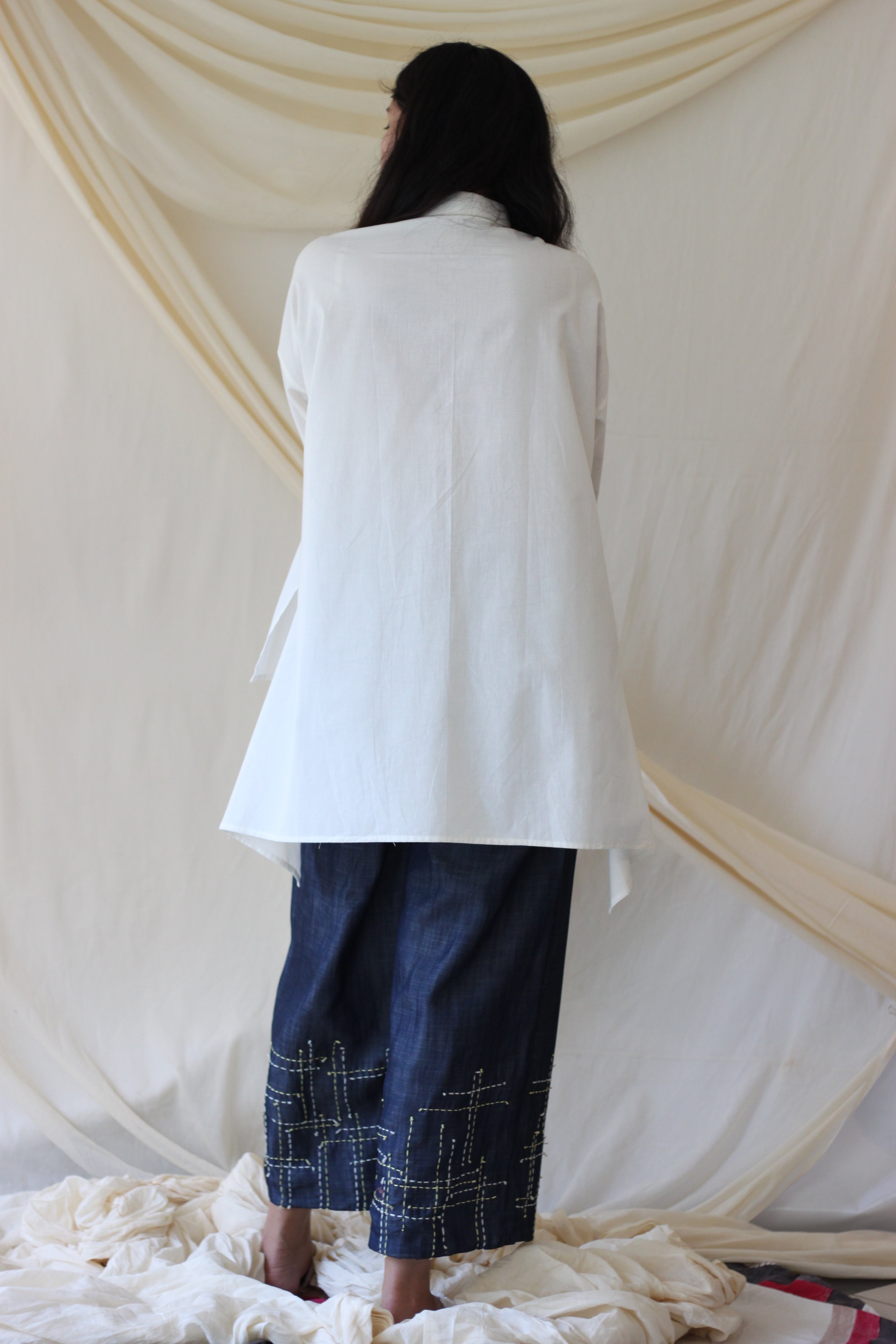 White Collared Shirt at Kamakhyaa by Chambray & Co.. This item is Casual Wear, Cotton, Natural, Regular Fit, Shirts, Solids, Tops, White, Womenswear