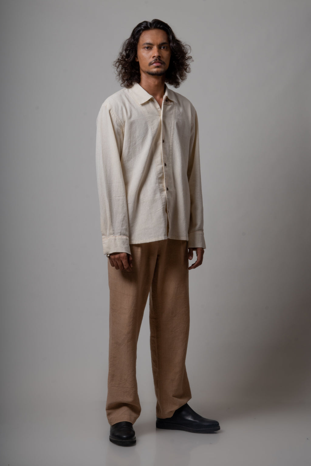 White Cotton Shirt at Kamakhyaa by Lafaani. This item is Casual Wear, Cotton, For Him, Menswear, Natural, Regular Fit, Shirts, Solids, Tops, White