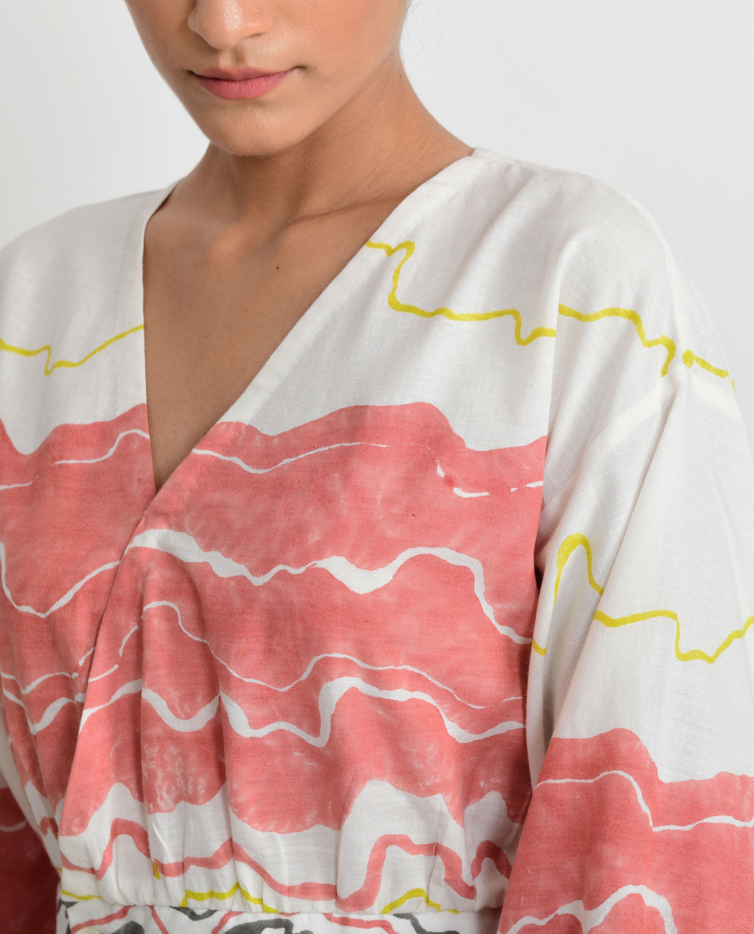 White Crop Top at Kamakhyaa by Rias Jaipur. This item is Azo Free Dye, Bamboo, Block Prints, Casual Wear, Cotton, Crop Tops, Organic Cotton, Parat, Regular Fit, White, Womenswear