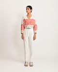 White Crop Top at Kamakhyaa by Rias Jaipur. This item is Azo Free Dye, Bamboo, Block Prints, Casual Wear, Cotton, Crop Tops, Organic Cotton, Parat, Regular Fit, White, Womenswear