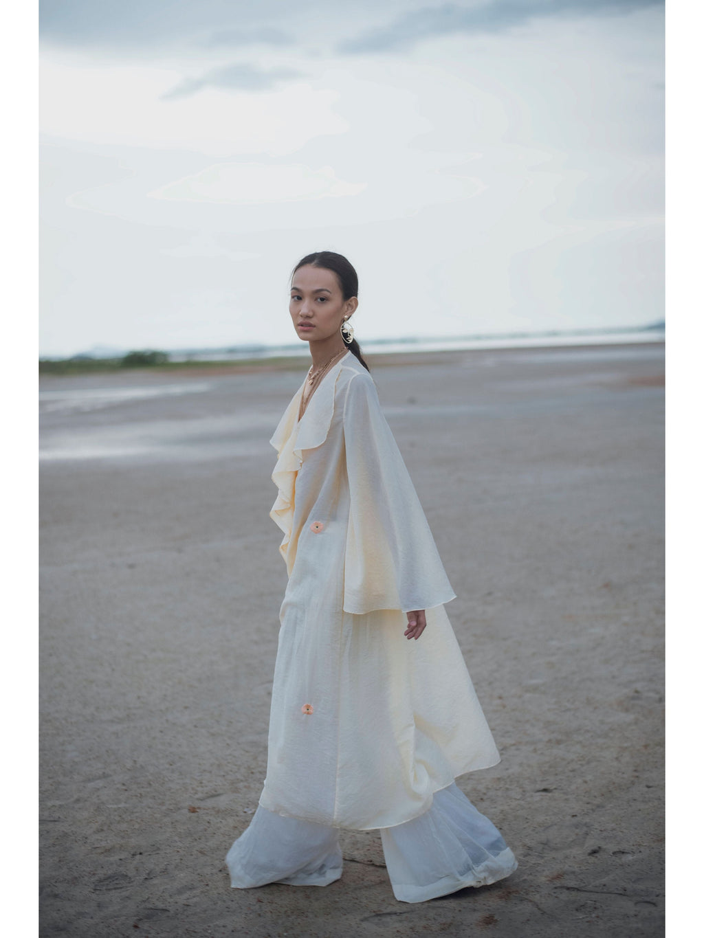 White Embroidered Shirt at Kamakhyaa by The Loom Art. This item is Chanderi Silk, Embroidered, July Sale, July Sale 2023, Natural, Party Wear, Regular Fit, Serendipity, Shirts, Tops, White, Womenswear