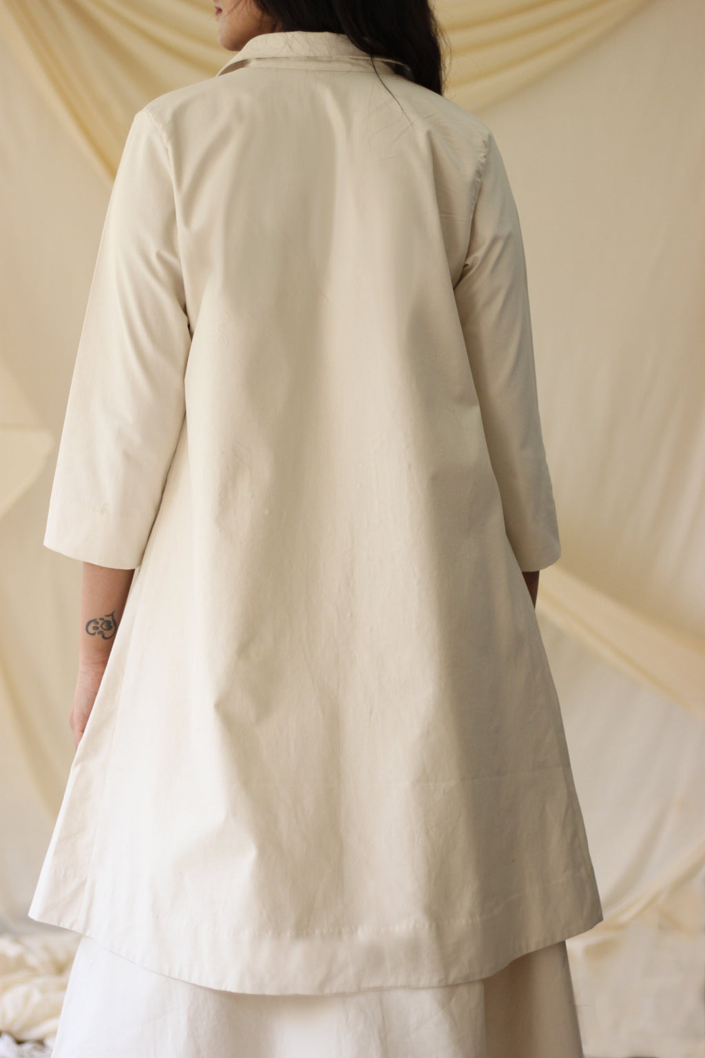 White Embroidered Tunic Complete Set at Kamakhyaa by Chambray & Co.. This item is Casual Wear, Co-ord Sets, Cotton, Natural, Regular Fit, Skirt Sets, Solids, Travel, Travel Co-ords, White, Womenswear