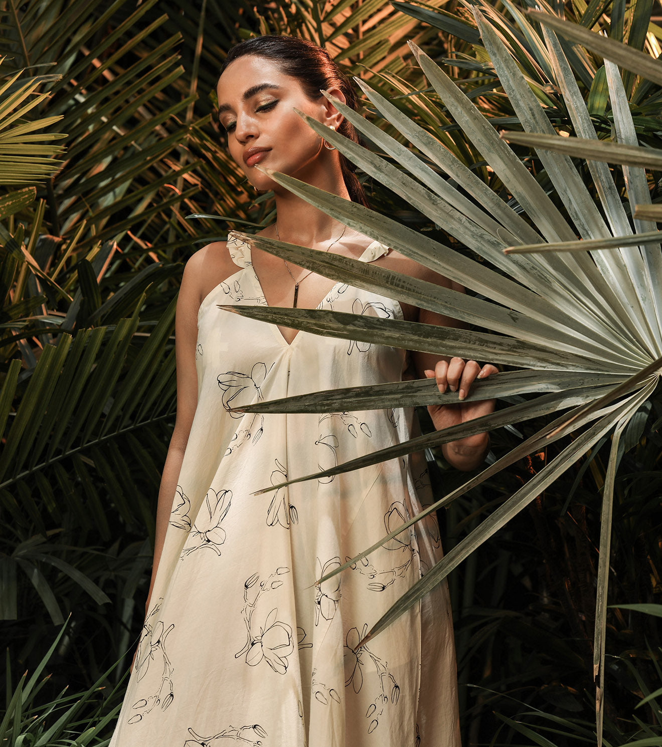 White Maxi Dress at Kamakhyaa by Khara Kapas. This item is Best Selling, Lost In paradise, Maxi Dresses, Mul Cotton, Natural, Regular Fit, Resort Wear, Sleeveless Dresses, Solids, White, Womenswear