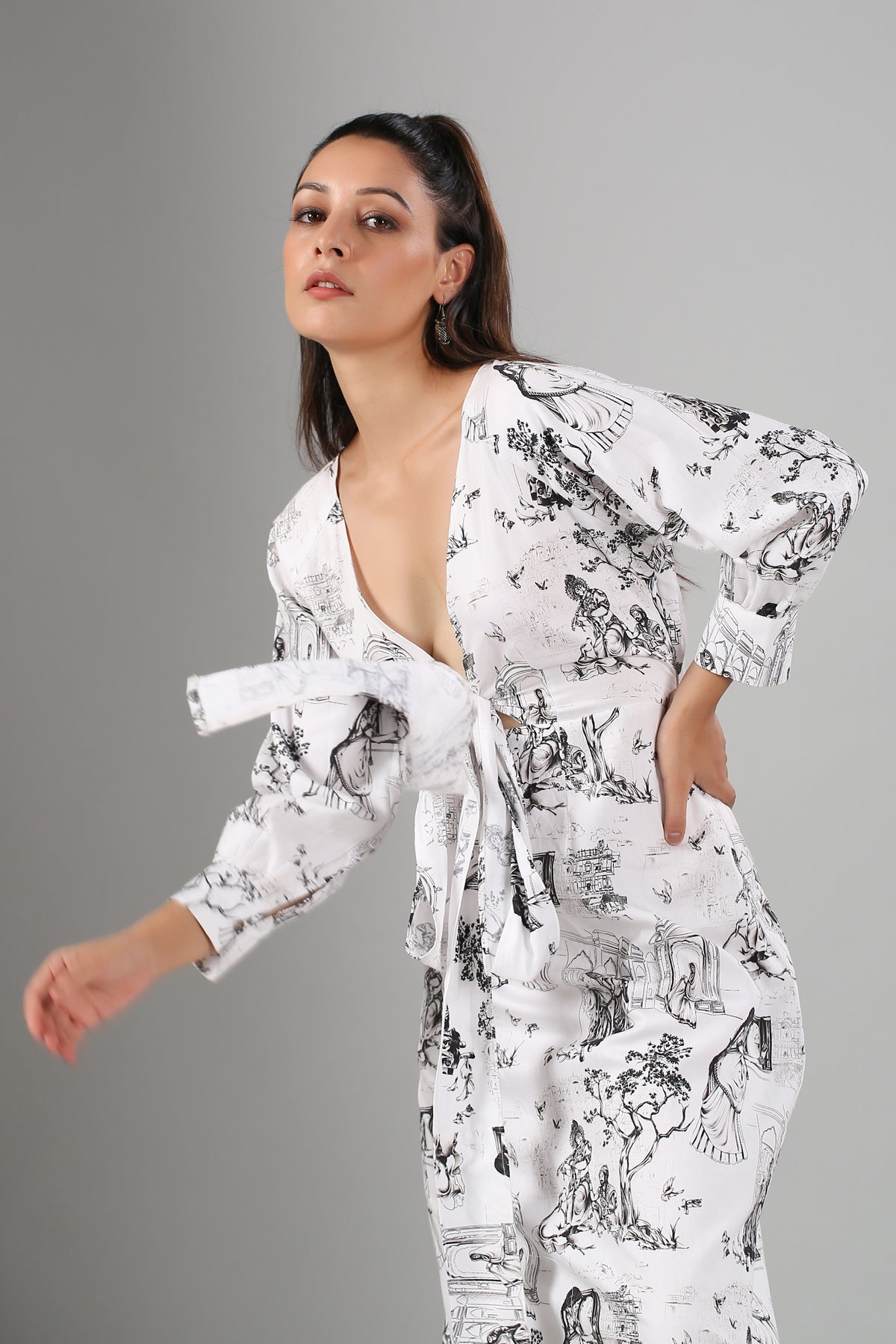 White Mini Dress at Kamakhyaa by MOH-The Eternal Dhaga. This item is Casual Wear, Cotton, Mini Dresses, Moh-The eternal Dhaga, Natural, Prints, Regular Fit, White, Womenswear