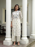 White Printed Cotton Kurta at Kamakhyaa by Taro. This item is Evening Wear, Gulzar Taro, Handwoven cotton, Indian Wear, Indo-Western, July Sale, July Sale 2023, Kurtas, Natural, Prints, Regular Fit, White, Womenswear