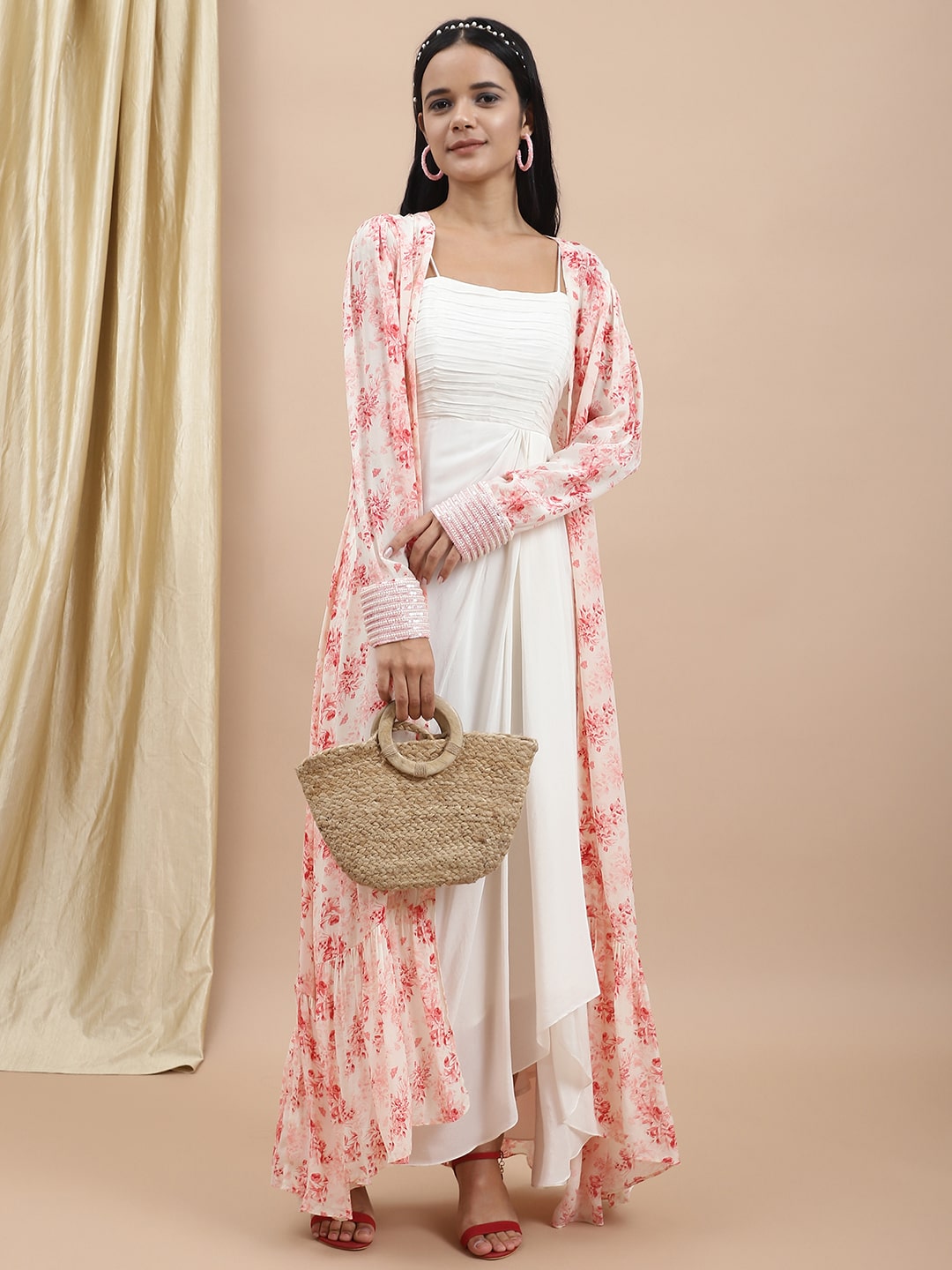 Style Cute Shrugs For Dresses Shrug Kurti Gown Fashion Shrugs Yellow Fashion Shrug Dress Party Wear White Satin Dress With Printed Style Cute Shrugs For Dresses Shrug Kurti Gown Fashion Shrugs Yellow Fashion Shrug Dress Party Wear White Satin Dress With Printed