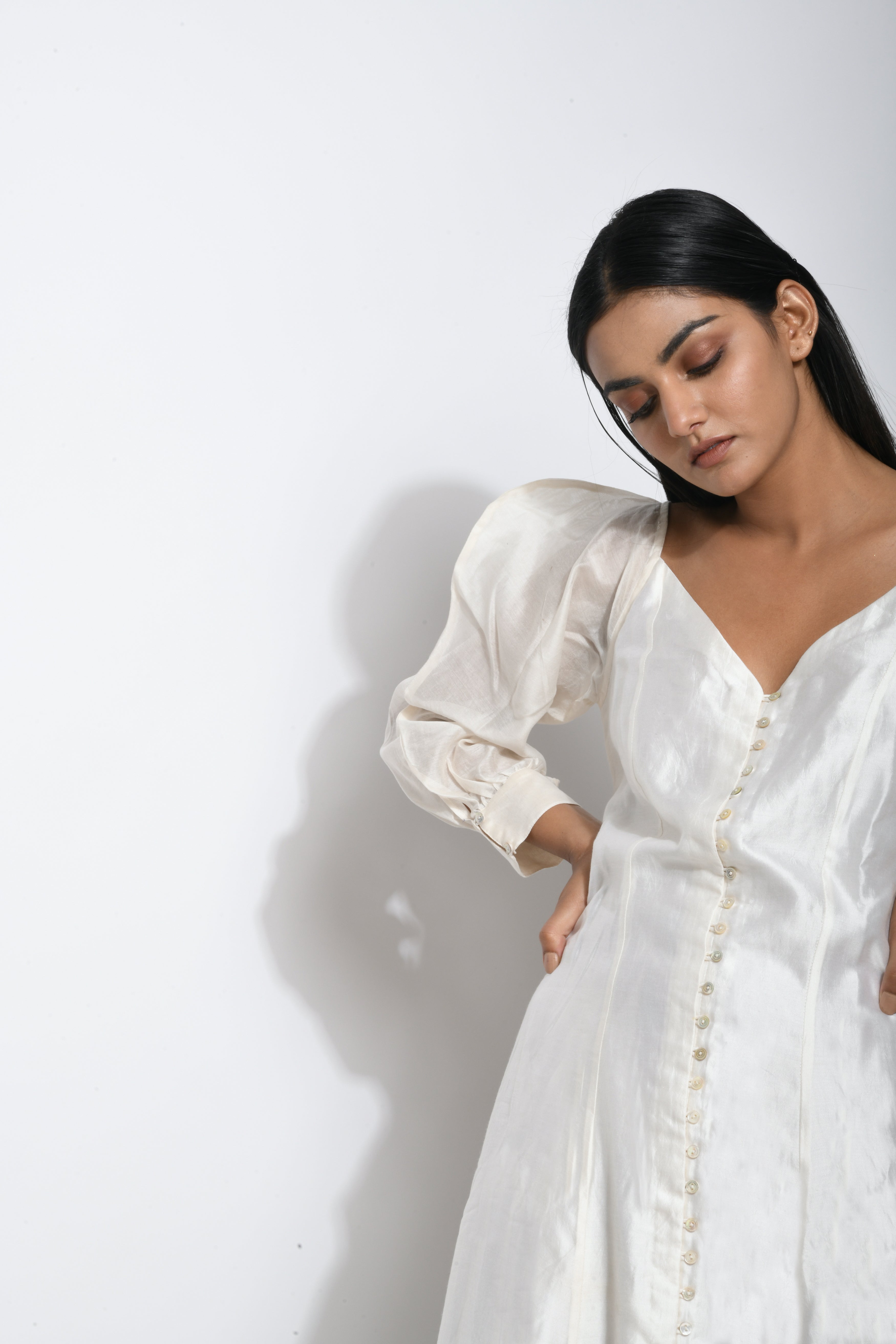 White Silk Maxi Dress at Kamakhyaa by The Loom Art. This item is Best Selling, Between the Lines, FB ADS JUNE, July Sale, July Sale 2023, Maxi Dresses, Natural, Party Wear, Regular Fit, Silk Handwoven, Solids, White, Womenswear