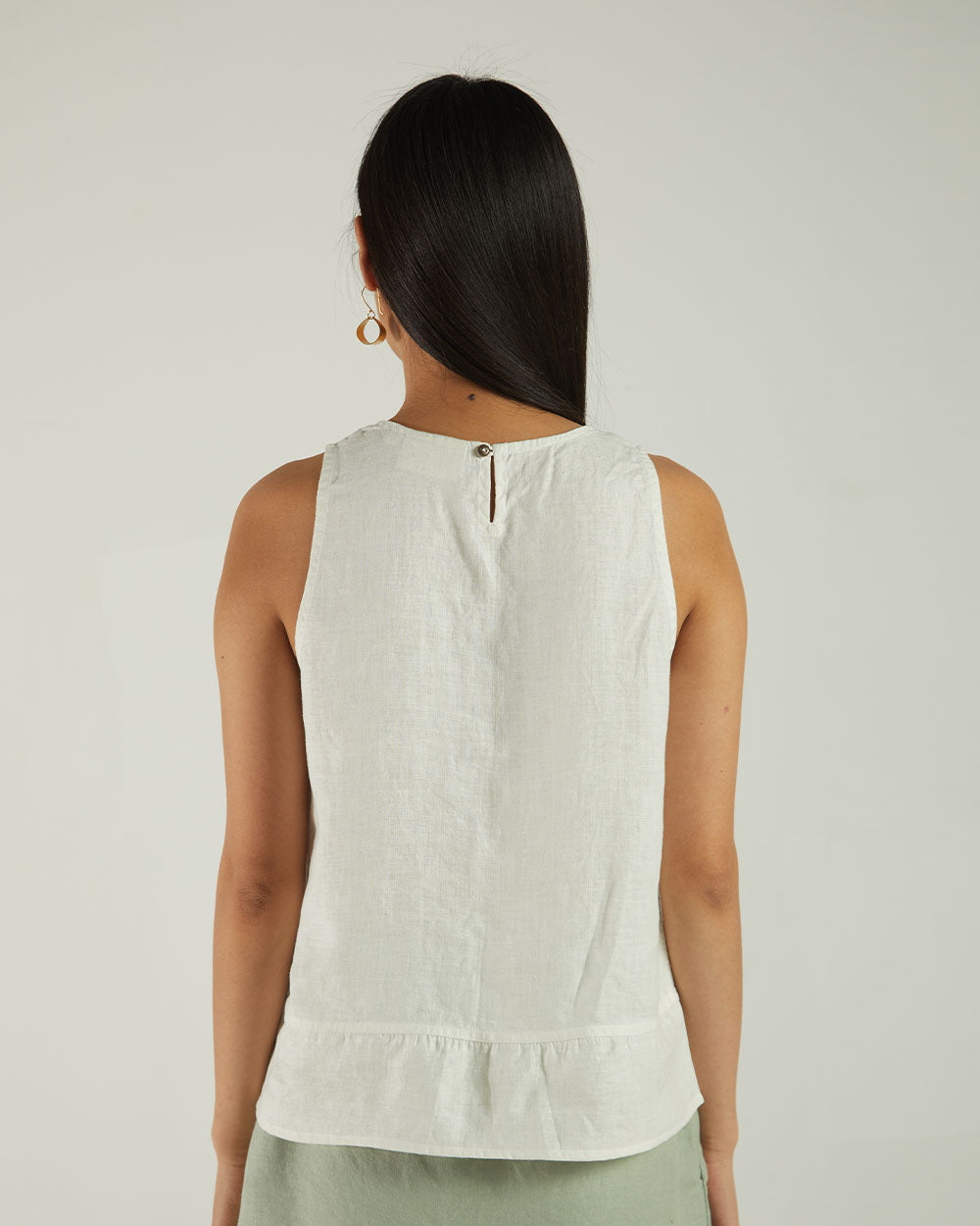 White Sleeveless Crop Top at Kamakhyaa by Reistor. This item is Bemberg, Casual Wear, Natural, Sleeveless Tops, Solids, Tops, White, Womenswear