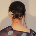 Wooden Hair Stick Golden at Kamakhyaa by Ikriit'm. This item is Accessories, Cotton Yarn, Golden, Hair Accessory, Ikriit'm, Wood