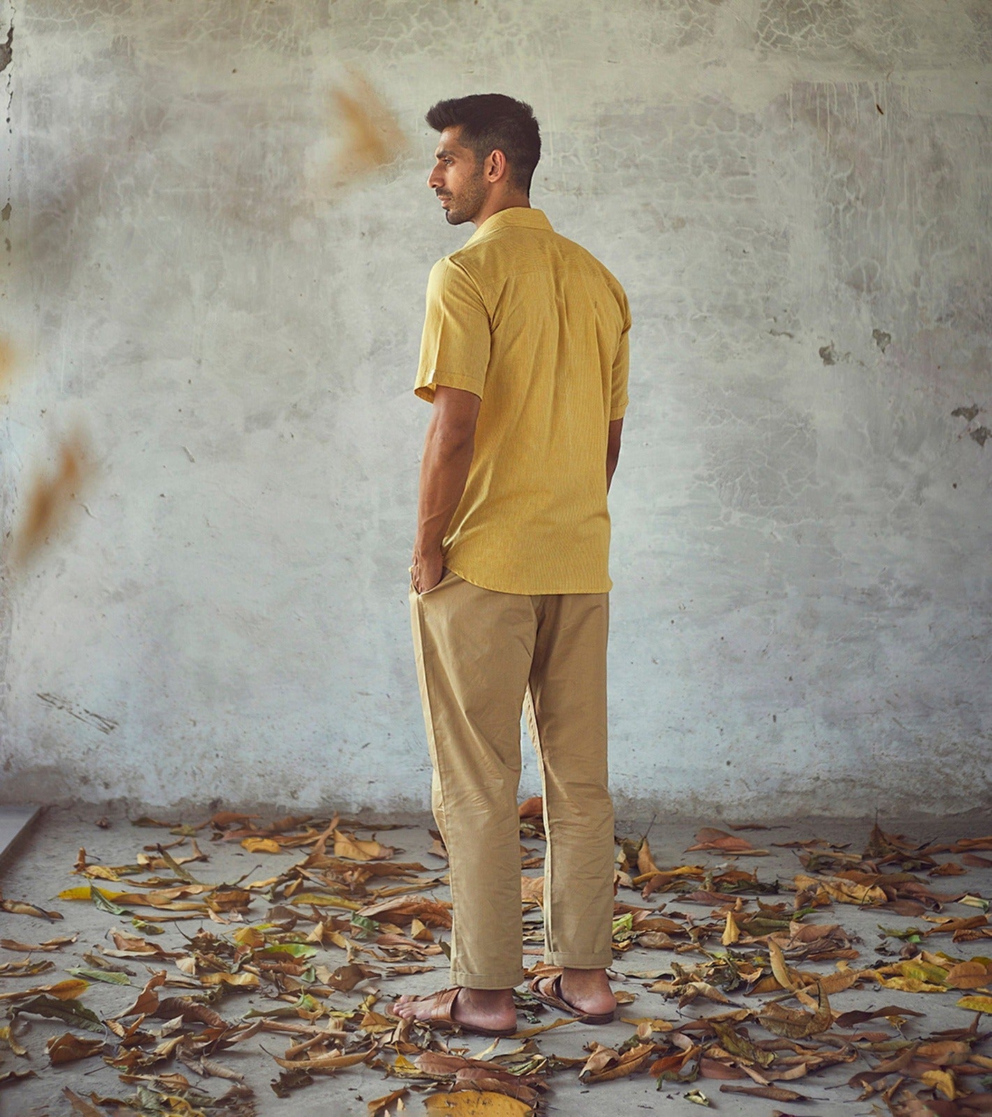 Yellow Cotton Mens Shirt at Kamakhyaa by Khara Kapas. This item is Casual Wear, Cotton, Menswear, Natural, New, Regular Fit, Shirts, Solid Selfmade, Solids, Tops, Yellow