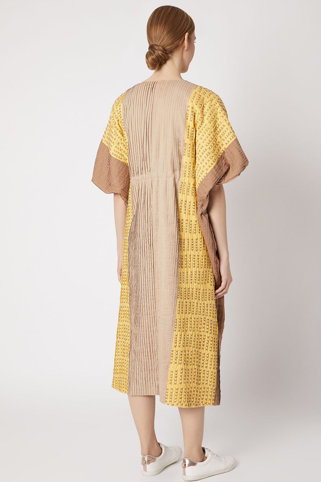 Yellow Embroidered Shrug at Kamakhyaa by Chambray & Co.. This item is Casual Wear, Cotton, Natural, Regular Fit, Shrugs, Solids, Womenswear, Yellow