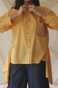 Yellow Full Sleeve Shirt at Kamakhyaa by Chambray & Co.. This item is Casual Wear, Cotton, Natural, Regular Fit, Shirts, Solids, Tops, Womenswear, Yellow