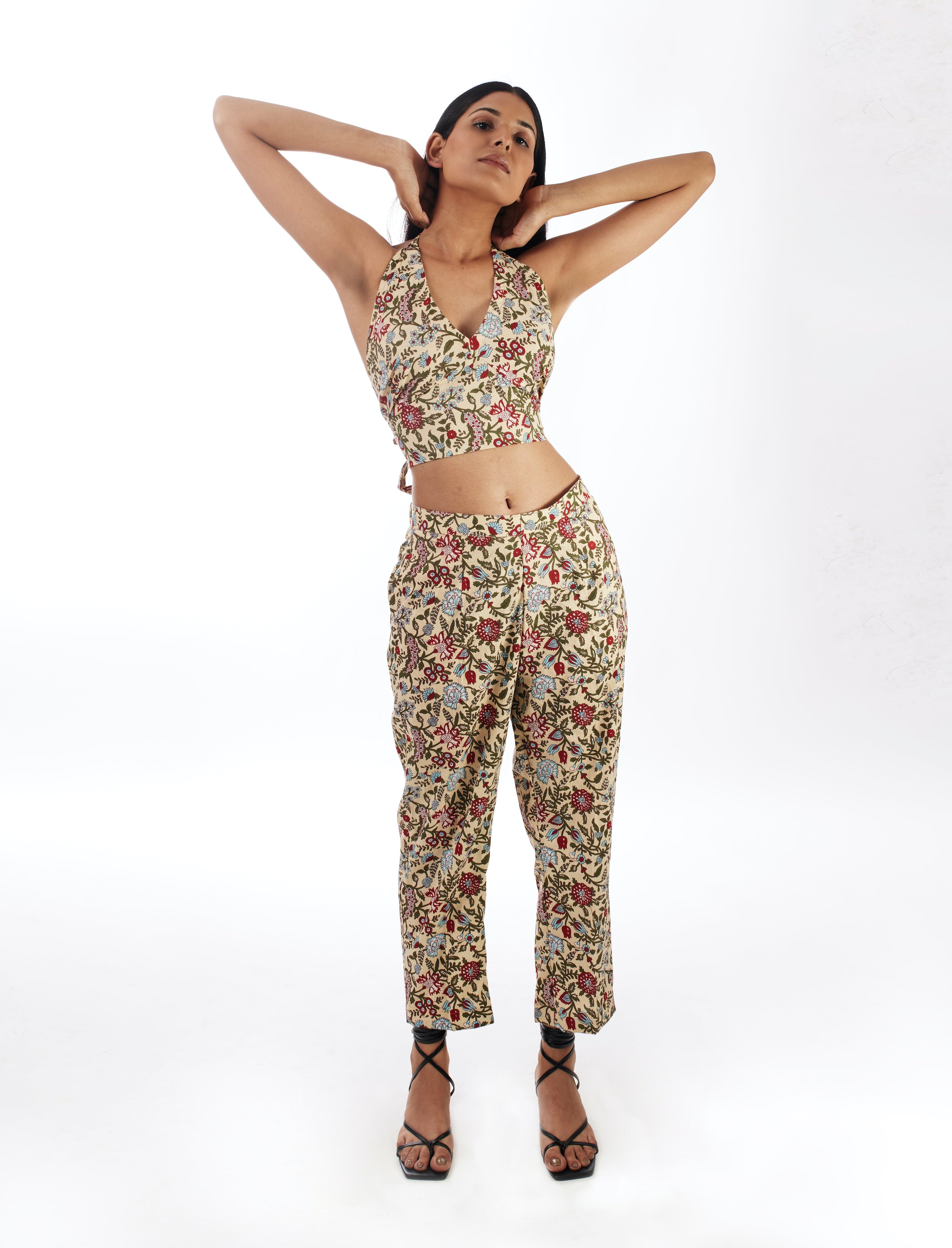 Yellow Printed 3 Piece Co-ord Set at Kamakhyaa by Kamakhyaa. This item is 100% pure cotton, Casual Wear, Co-ord Sets, KKYSS, Natural, Prints, Regular Fit, Summer Sutra, Vacation Co-ords, Womenswear, Yellow