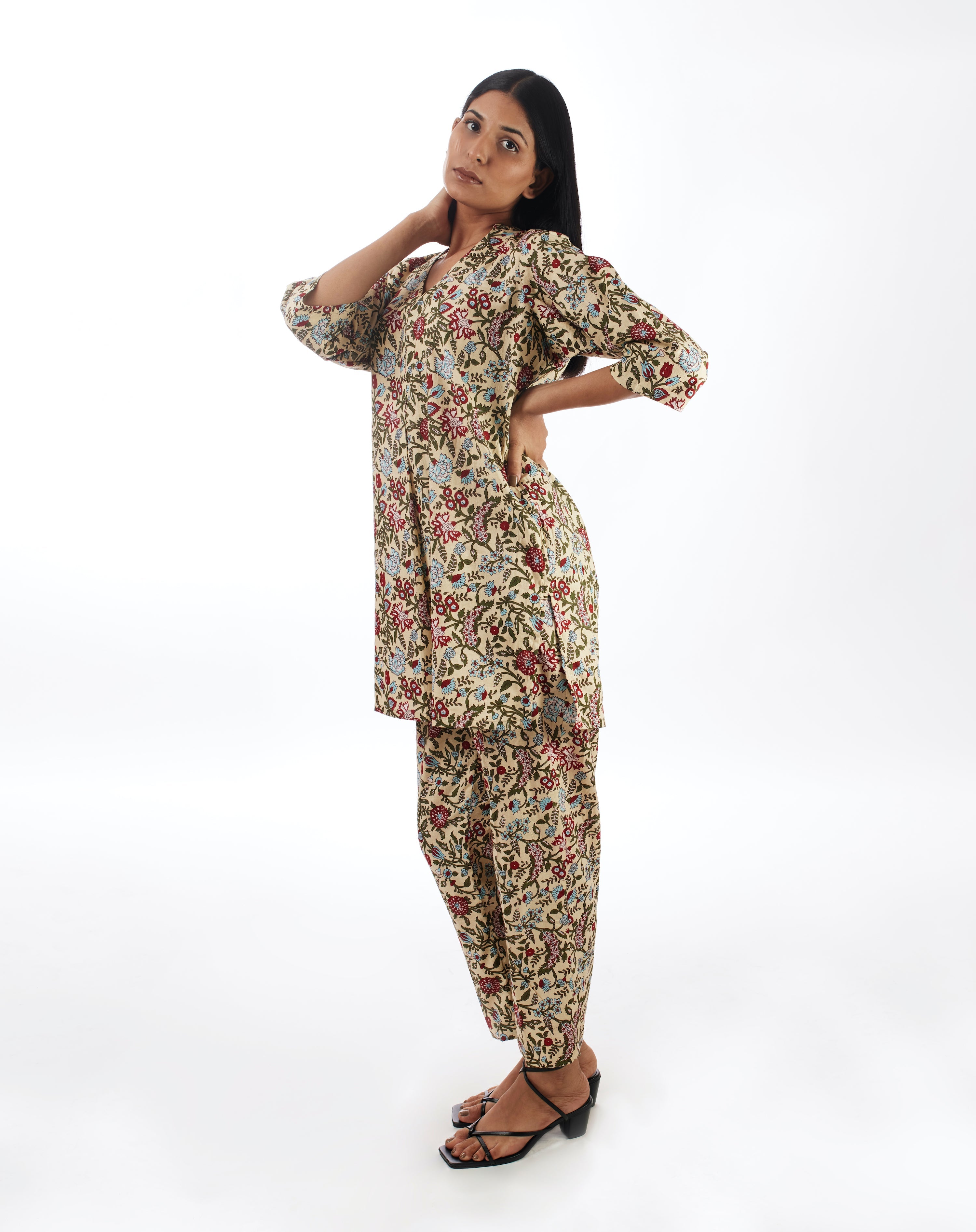 Yellow Printed Co-ord Set at Kamakhyaa by Kamakhyaa. This item is 100% pure cotton, Casual Wear, Co-ord Sets, KKYSS, Lounge Wear Co-ords, Natural, Prints, Relaxed Fit, Summer Sutra, Womenswear, Yellow