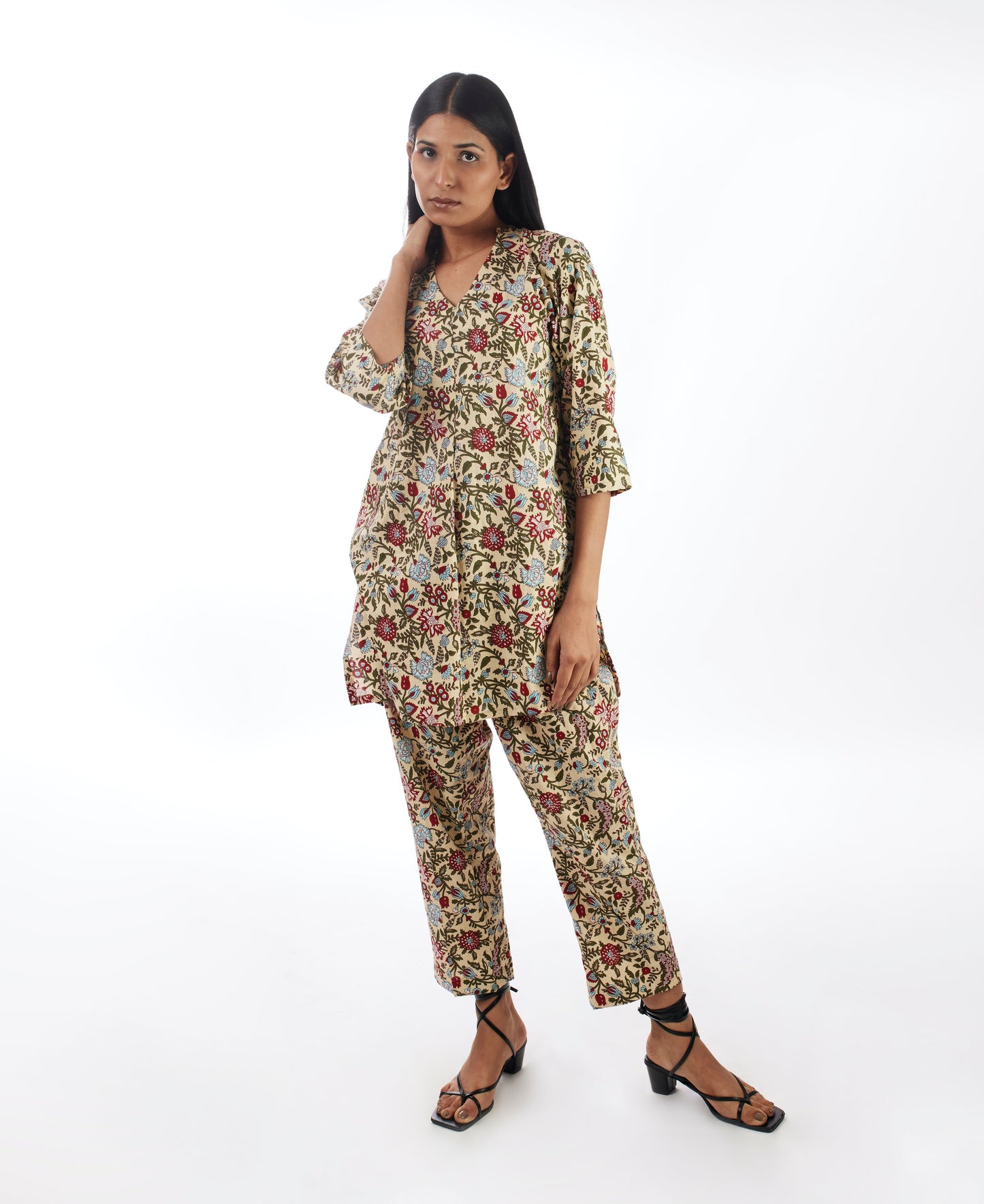 Yellow Printed Co-ord Set at Kamakhyaa by Kamakhyaa. This item is 100% pure cotton, Casual Wear, Co-ord Sets, KKYSS, Lounge Wear Co-ords, Natural, Prints, Relaxed Fit, Summer Sutra, Womenswear, Yellow